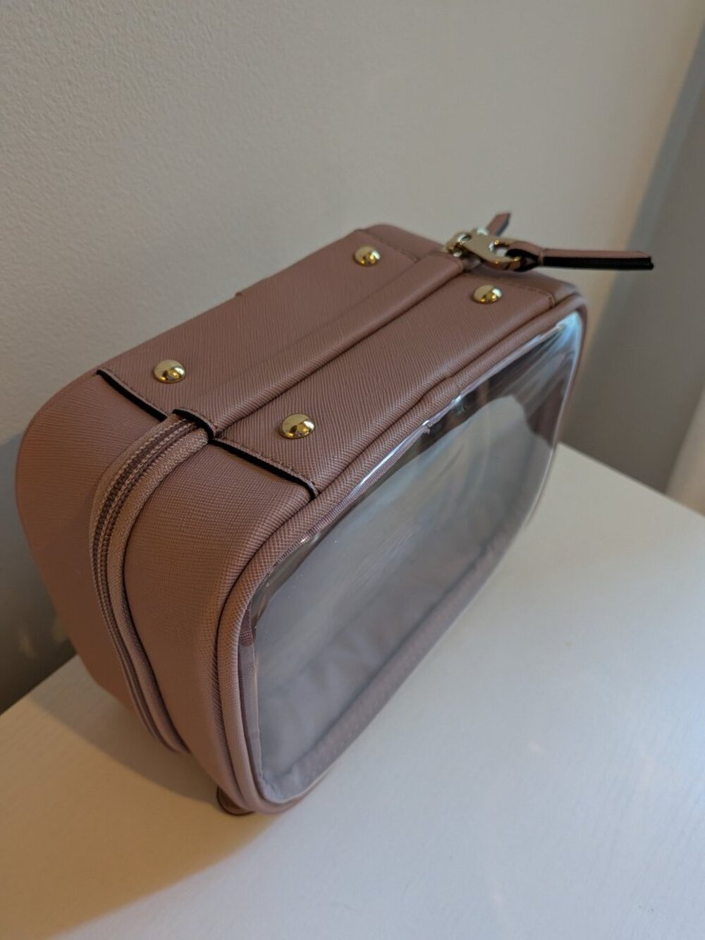 Calpak Small Clear Cosmetics Case in Lavender - Picture 6 of 7